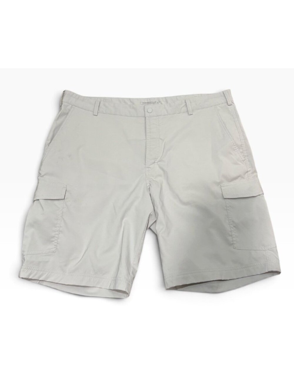 Nike Golf Mens Dri Fit Peformance Cargo Shorts Sz 38 Beige 10" Inseam